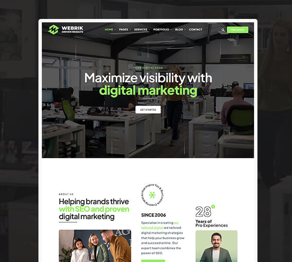 Digital Marketing & SEO Agency WordPress Theme