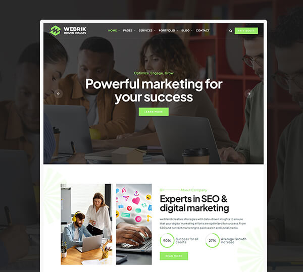 Digital Marketing & SEO Agency WordPress Theme