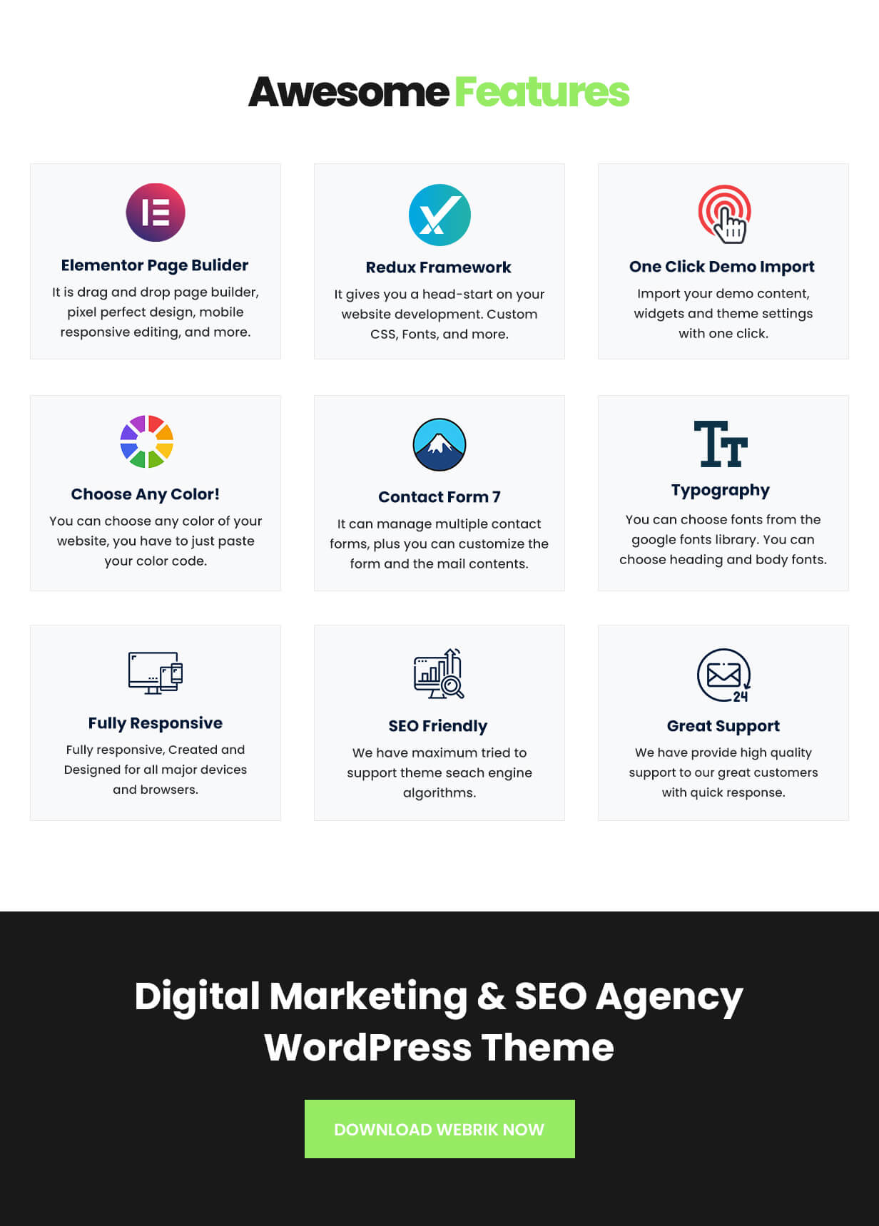 Webrik - Digital Marketing & SEO Agency WordPress Theme